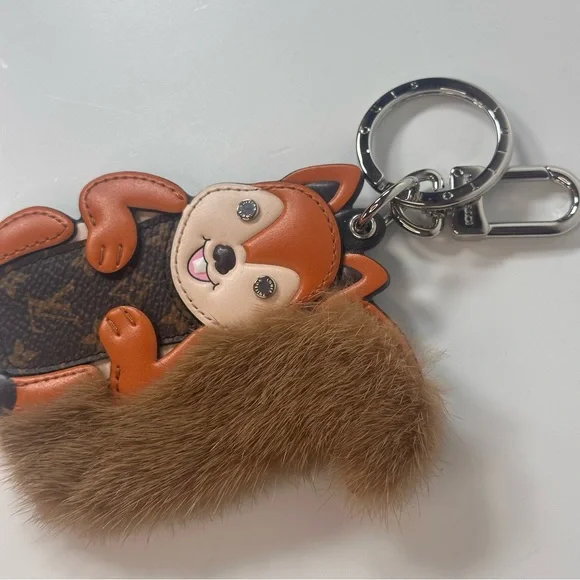 Louis Vuitton Squirrel Mink Monogram Bag Charm - Picture 8 of 11